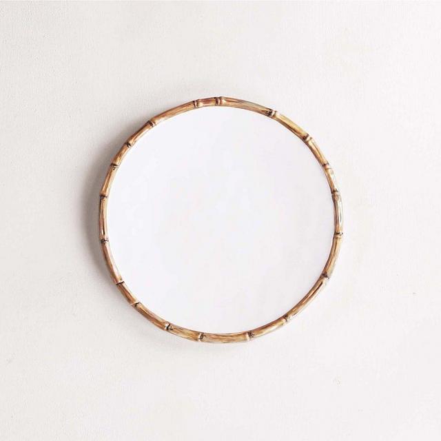 Bamboo Outdoor Melamine Dinner Plates, Set Of 4 - 9"