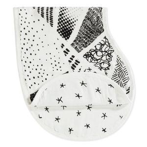 aden + anais Silky Soft Burpy Bib, 100% Viscose bamboo Muslin, Soft Absorbent 4 Layers, Multi-Use Burp Cloth and Bib, 22.5” X 11”, Single, Midnight