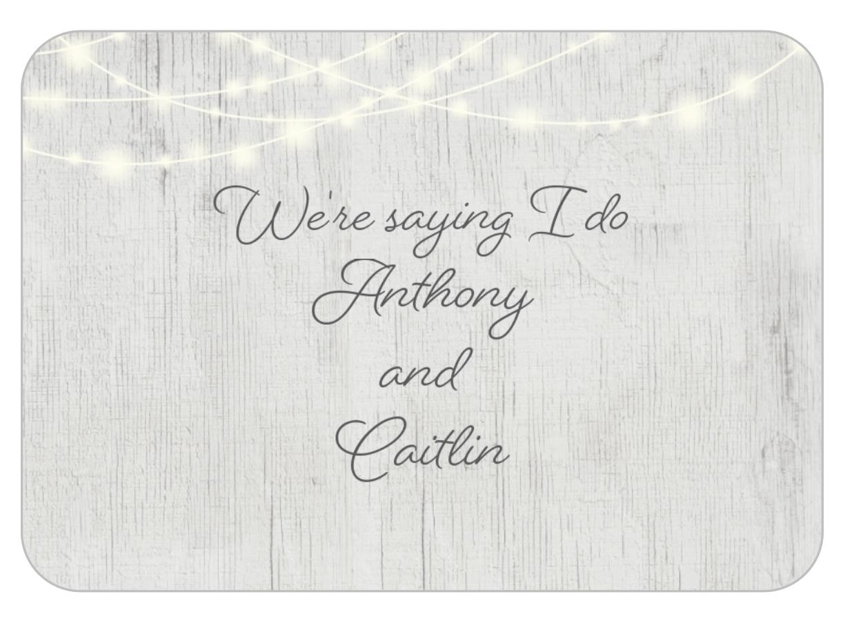 The Wedding Website of Anthony Acquarelli and Caitlin Ingraham