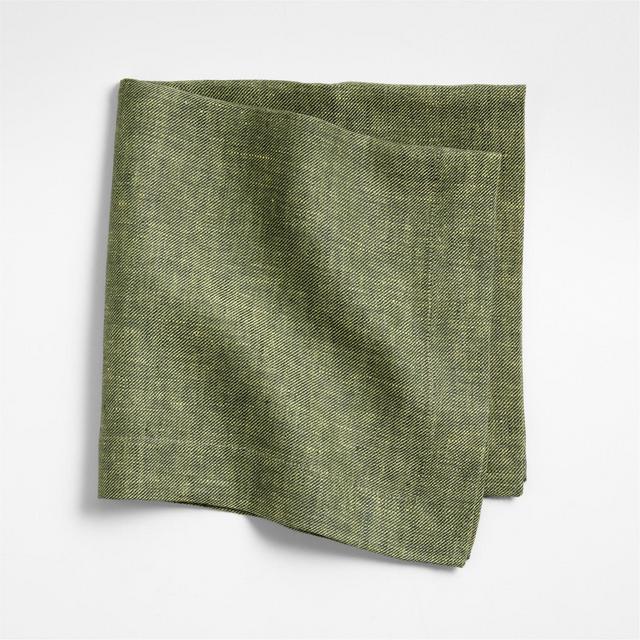 Harmonic Ficus Green Twill Napkin by Daniel Humm