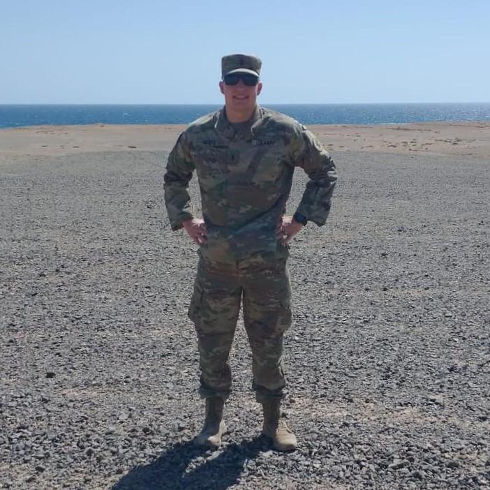 Max at the Red Sea in Saudi Arabia on his deployment.
June 2021