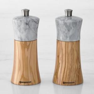 Olivewood & Marble Salt Mill