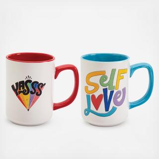 Yass & Self Love Mug Set