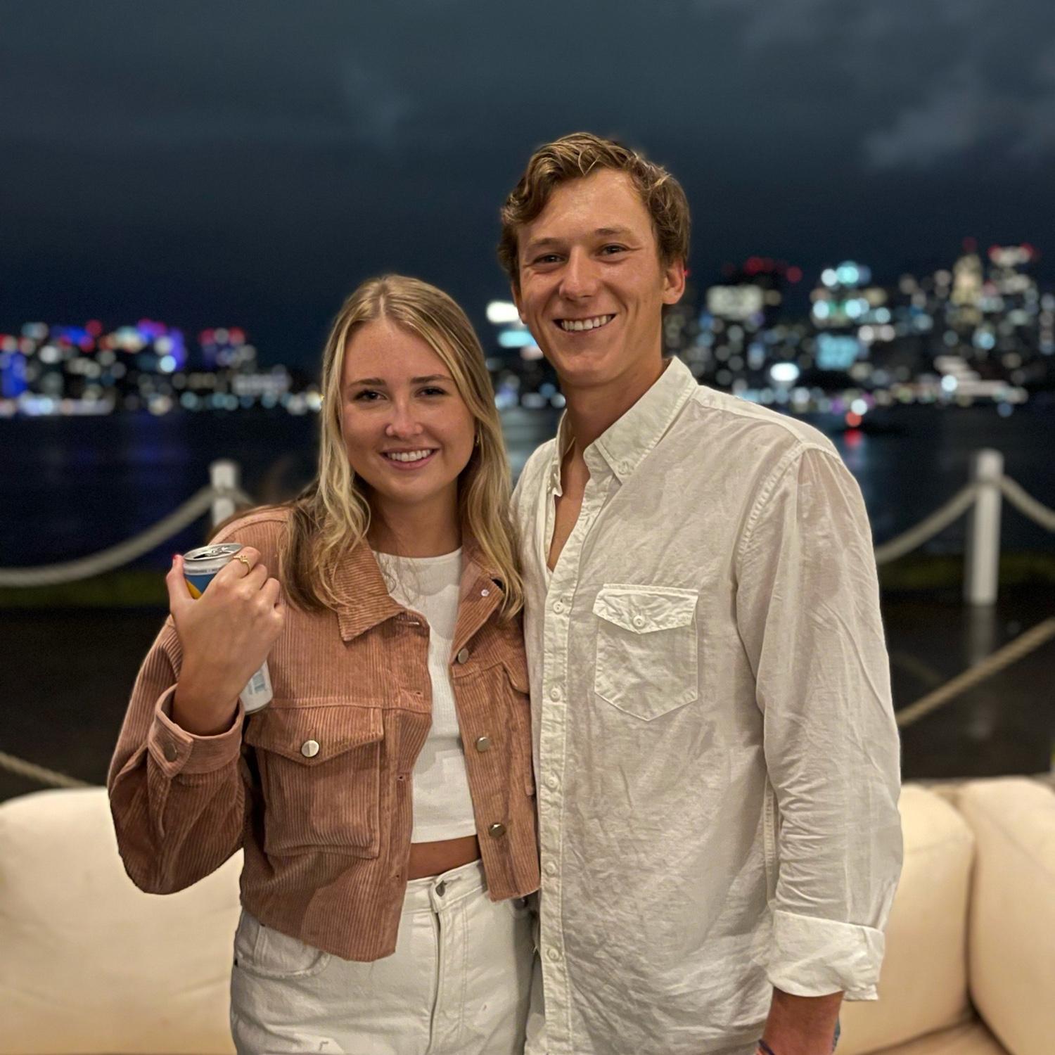 Our first photo together