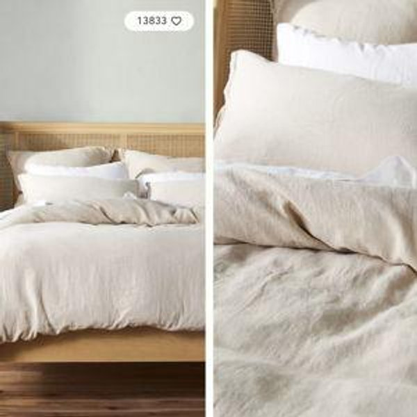 Washed Linen Duvet Cover​