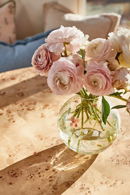 Bella Handpainted Floral Glass Vase
