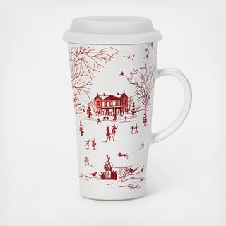 Country Estate Winter Frolic Travel Mug