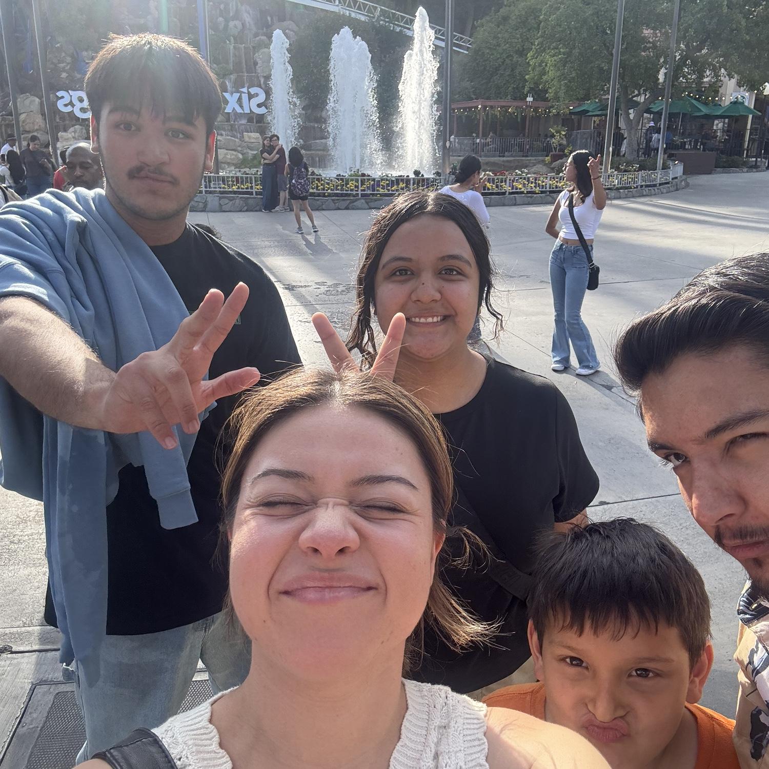 Con la familia