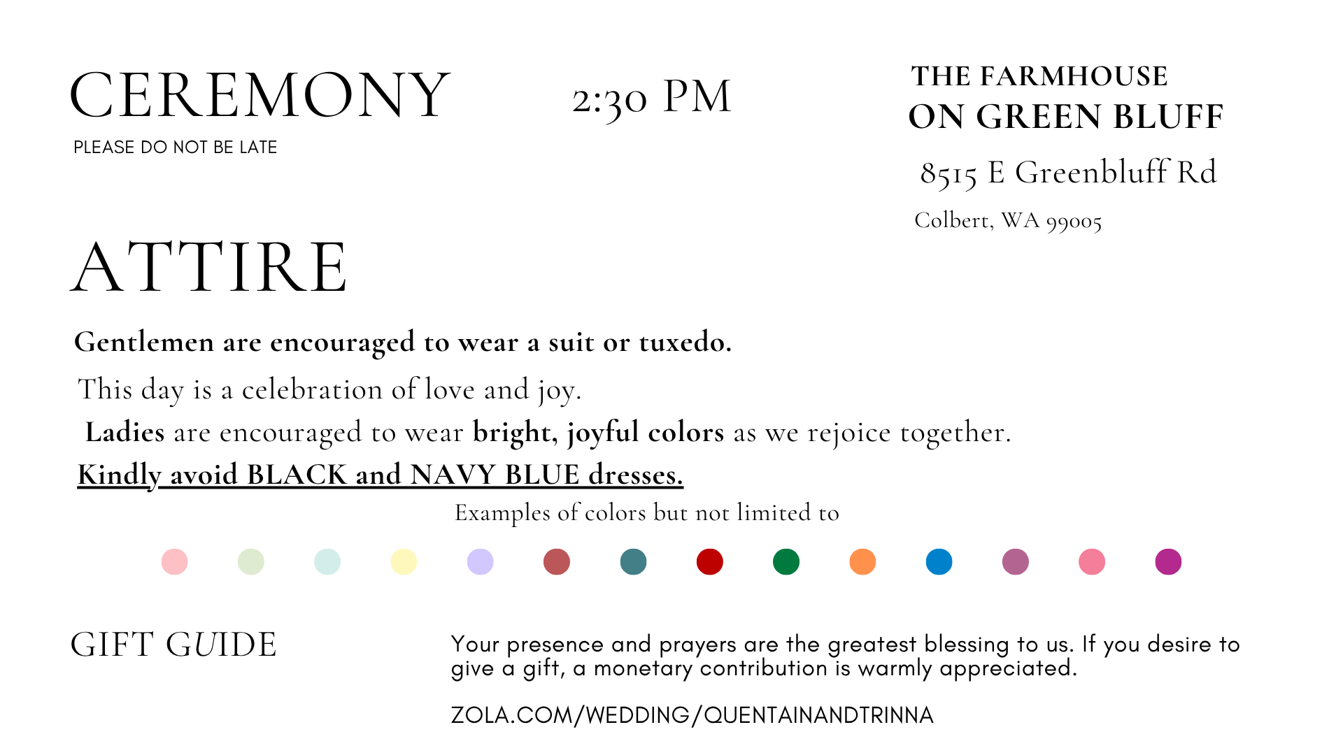 The Wedding Website of QUENTAIN BROWN and TRINNA HOVAN