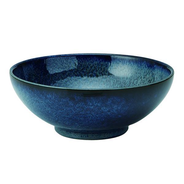 Large 54 oz Wide Mouth Ramen, Donburi Bowl Sapphire Navy (Youhen Kon)