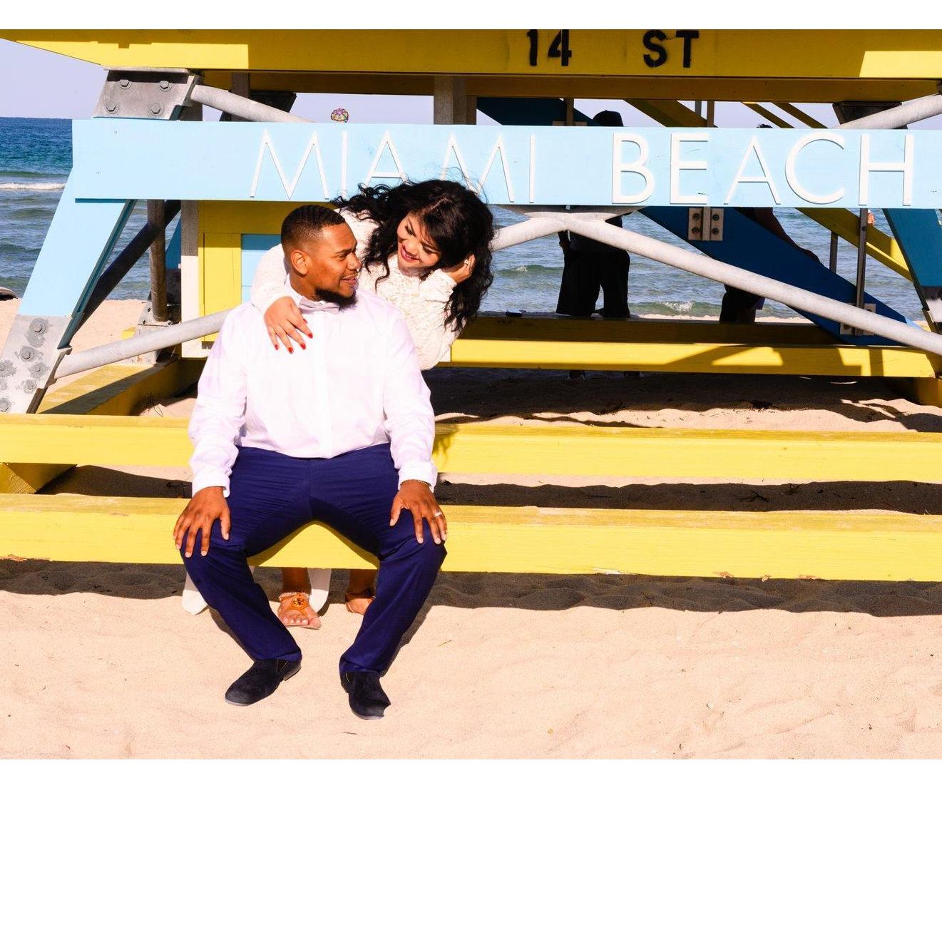 Our engagement celebration in Miami