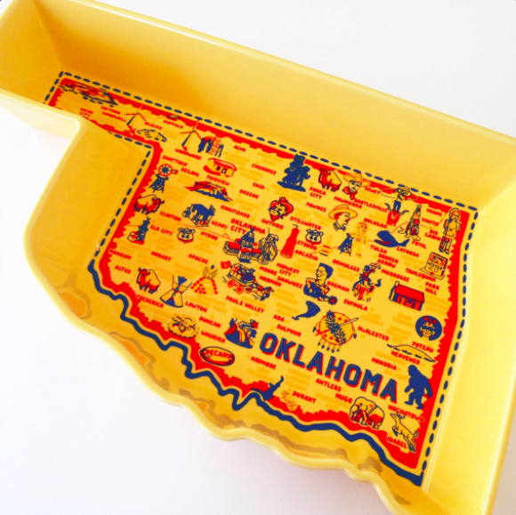 Oklahoma Stoneware Casserole Dish