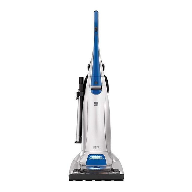 Kenmore 31140 Pet Friendly Lightweight Bagged Upright Beltless Vacuum with Pet Handi-Mate, Triple HEPA, Telescoping Wand, 4-Position Height Adjustment, 3 Cleaning Tools and AAFA Certified-Blue/Silver