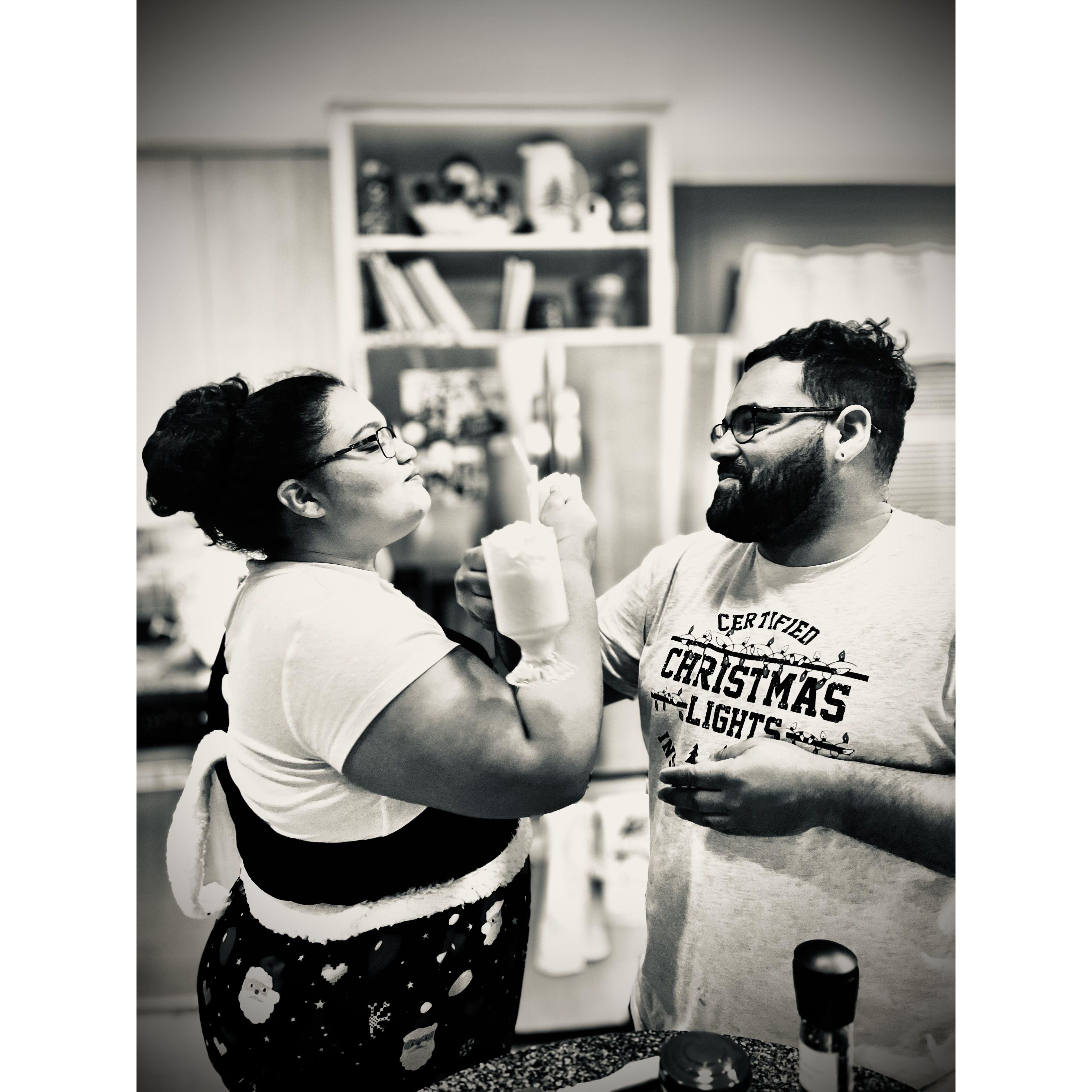 Don't mind the way we look this was Christmas Eve 2023
Photo credit for this beautiful candid to Tina