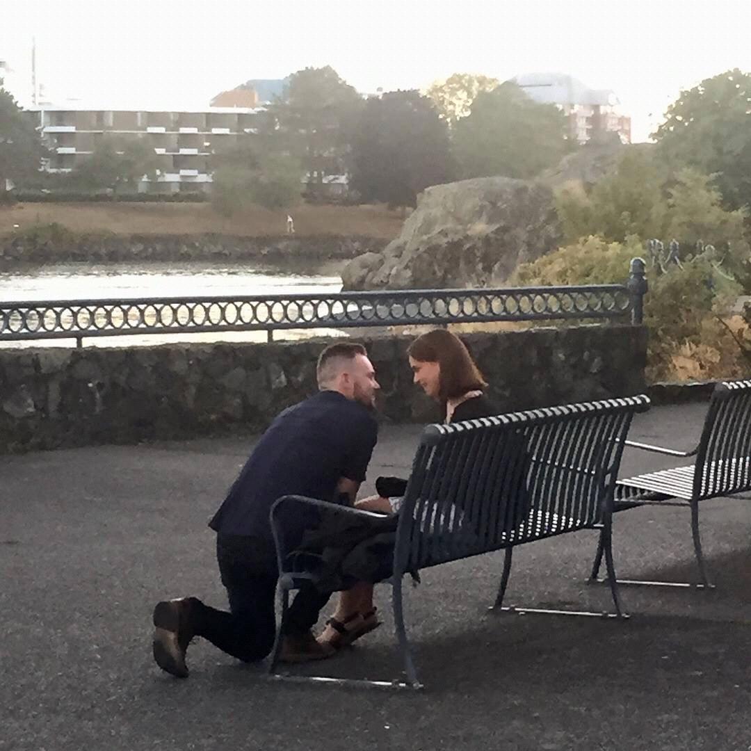 Yes, Cory got down on one knee :-)