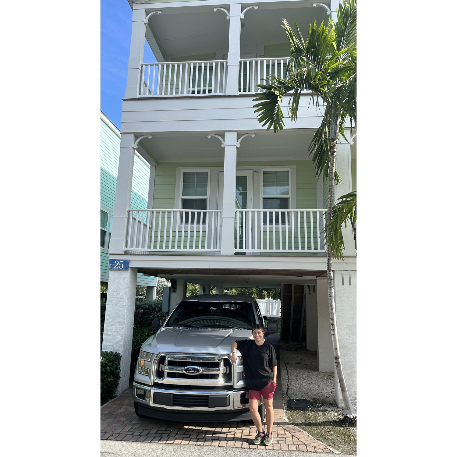 Our first place together in Marathon, FL (let's pretend Kevin's in the picture).