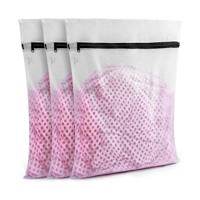 Large Reusable 3 pack Mesh Laundry Bags for Delicates and Washing Machine