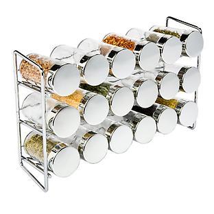 Polder Chrome 18-Bottle Spice Rack
