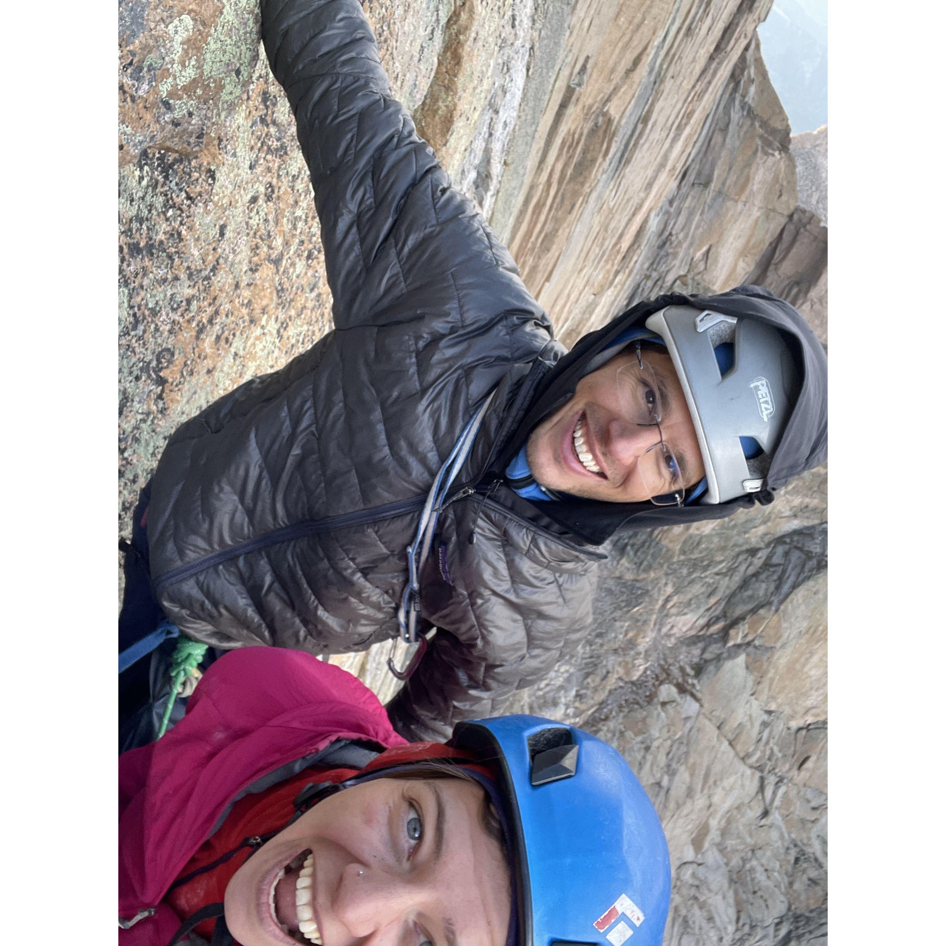 10 hours before this three-person ascent of the Diamond ended in a McDonalds drive through in Fort Collins at 2am. We were so happy...