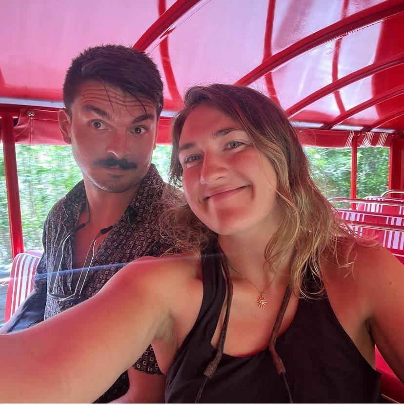 Taking the open taxi in Virgin Island National Park