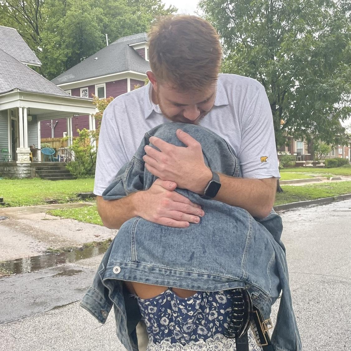 Him loving how extra teeny tiny I feel in his arms