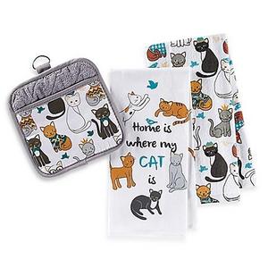 Sam Hedaya Cat Couture Kitchen Linens