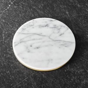 French Kitchen Marble/Gold Trivet