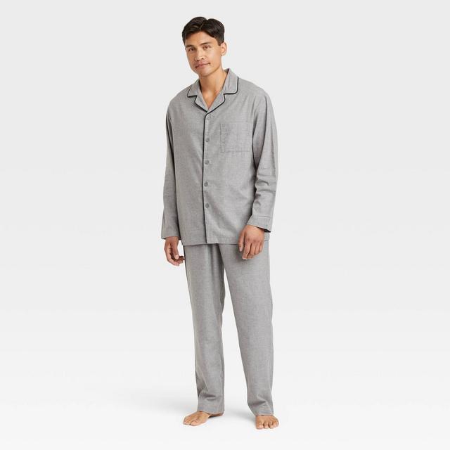Men's Woven Pajama Set - Goodfellow & Co™ Heather Gray L