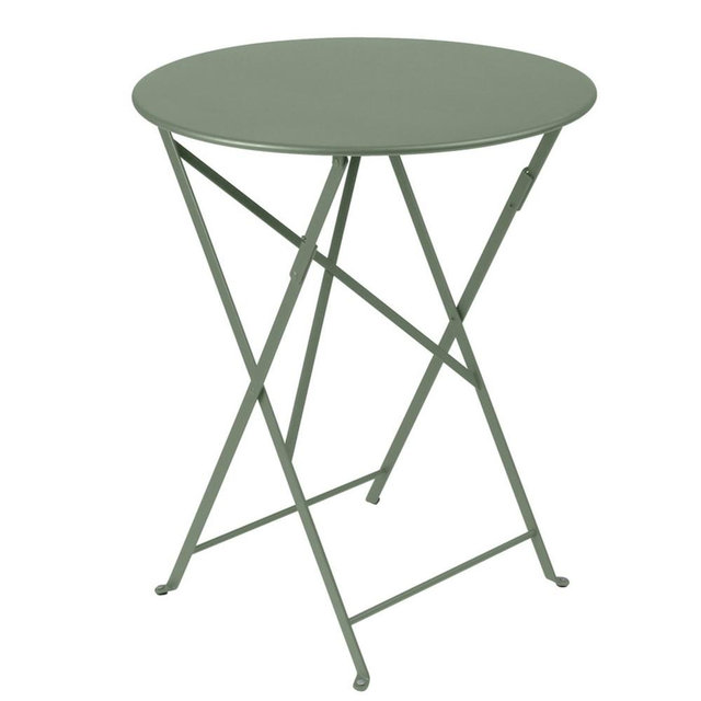 Fermob Outdoor Bistro Round Table, 24", Steel, Cactus