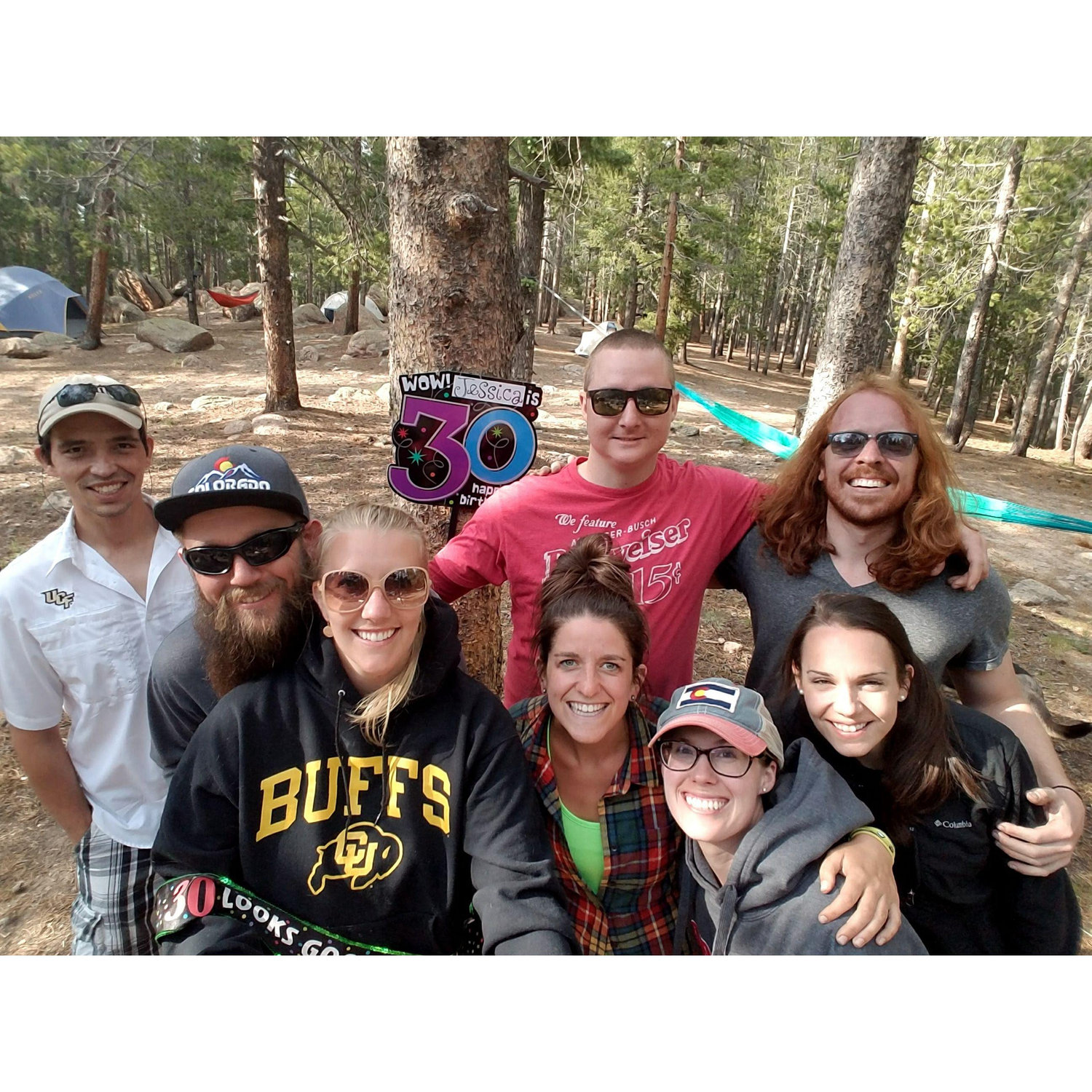 Lee met important friends on our first camping trip together.