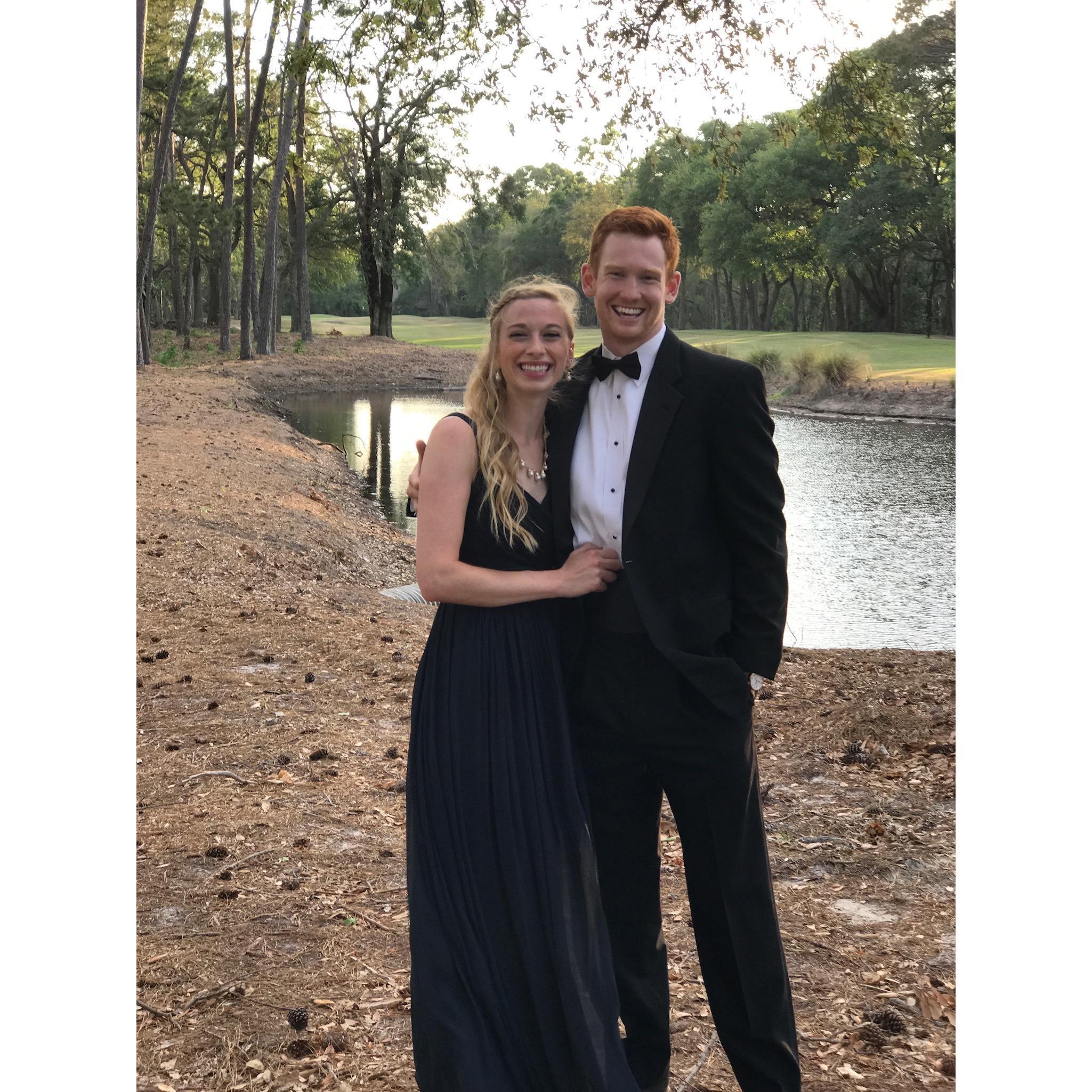 a fraternity formal - the night Wes ripped his pants and I twisted my ankle on the dance floor