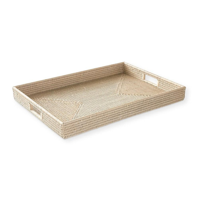 Hapao Rectangle Tray, Light Wash, Large