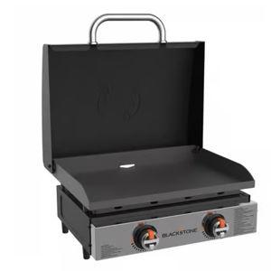 Blackstone 2 Burner Liquid Propane Tabletop Outdoor Griddle Black/Silver