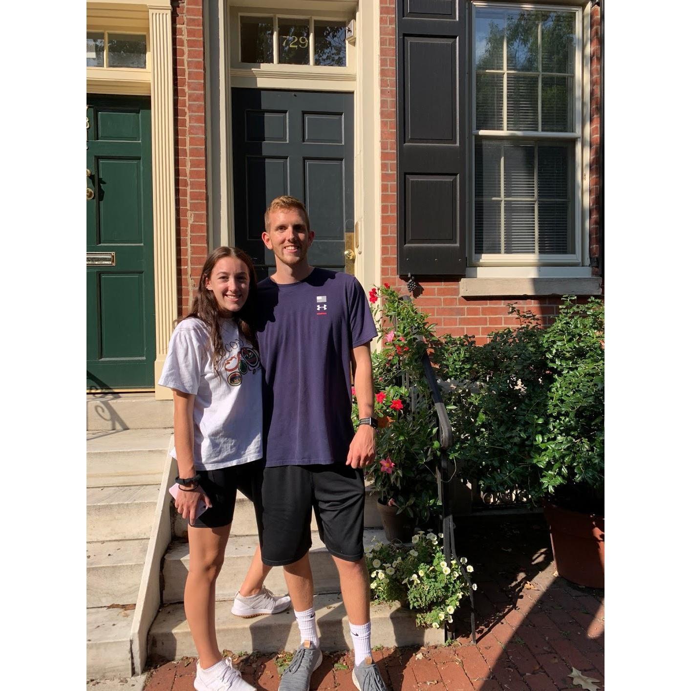 Our first apartment in Philly!