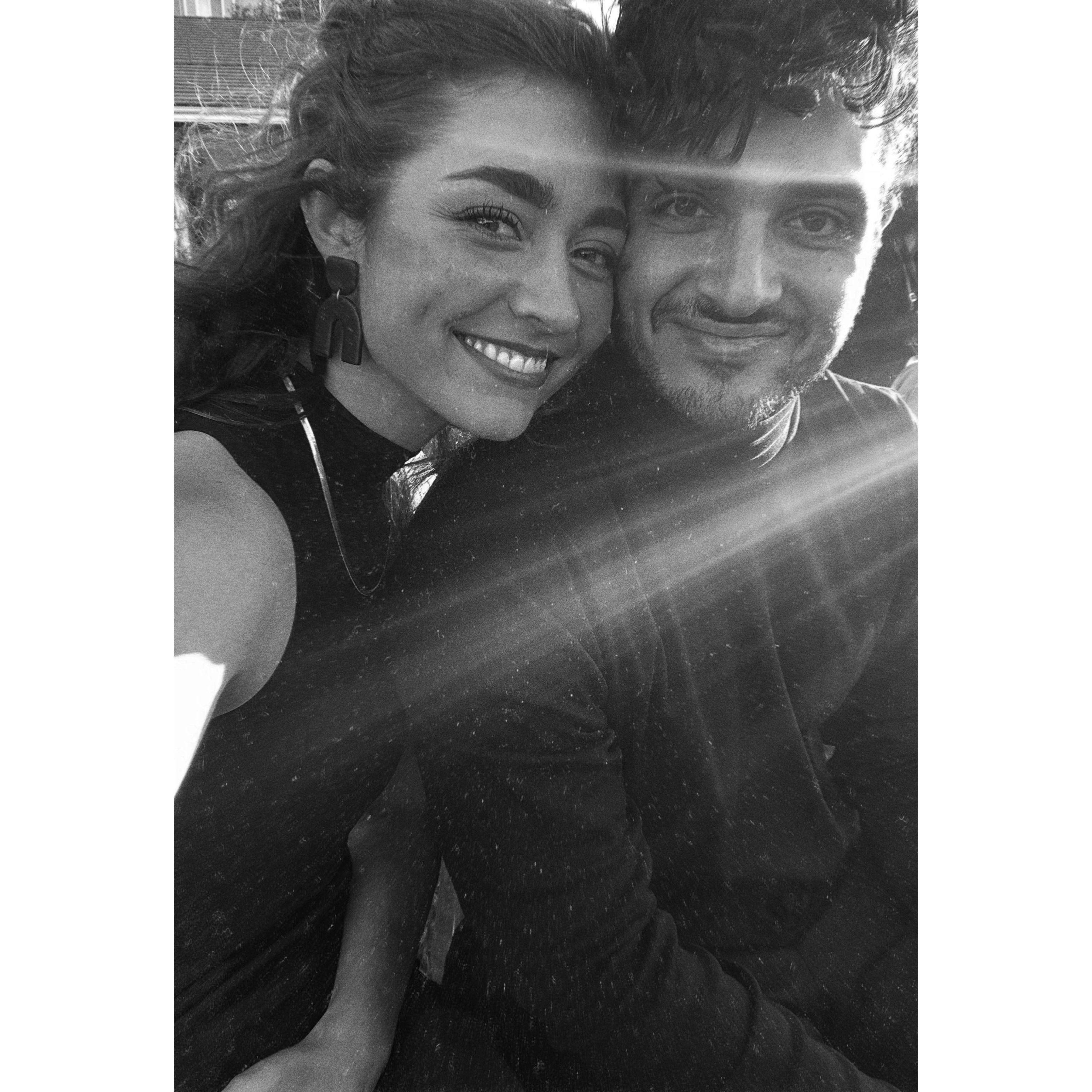 We both wore black on black and felt pretty cool...