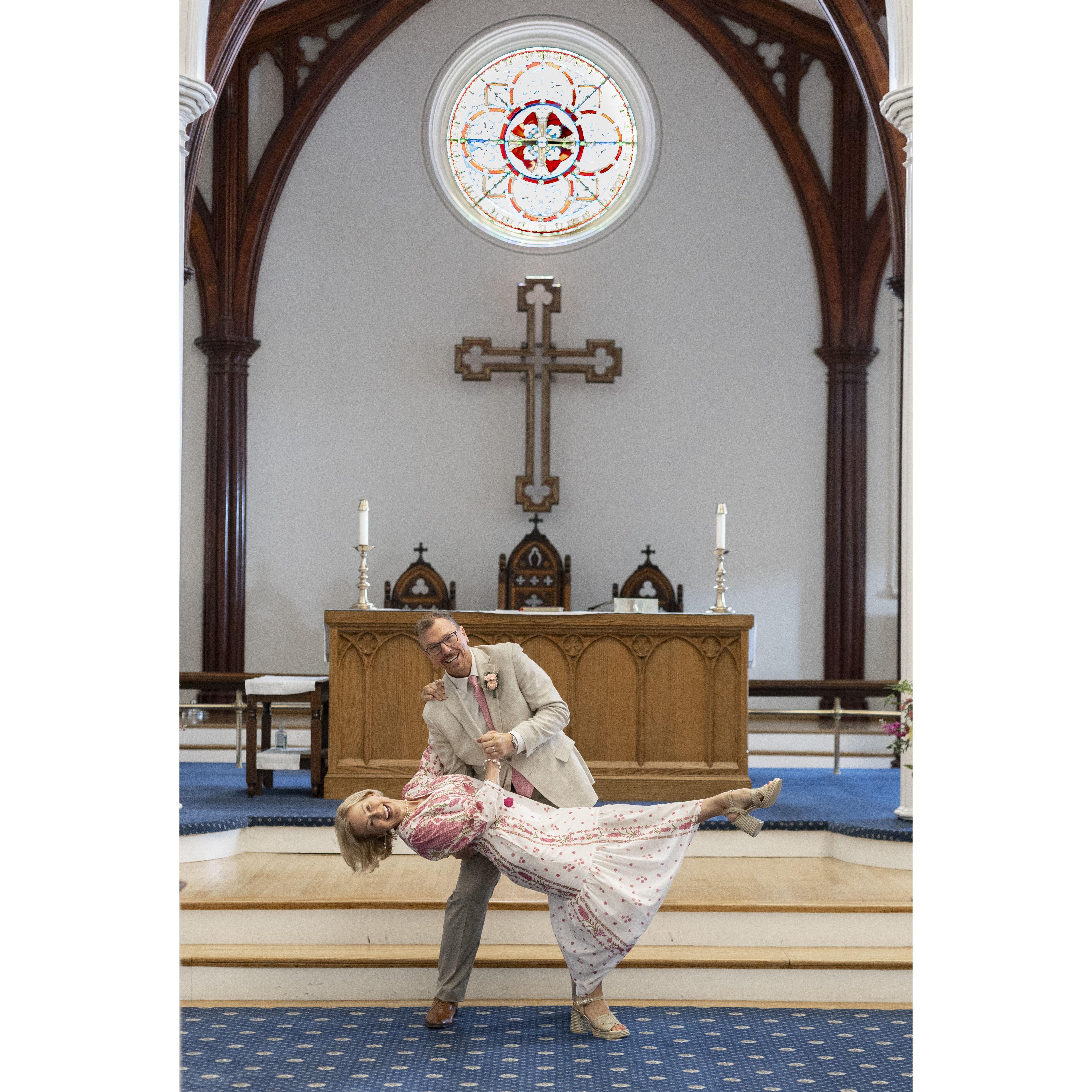 A spontaneous 'dip' at St. Paul's Episcopal Church, Old Town, Alexandria