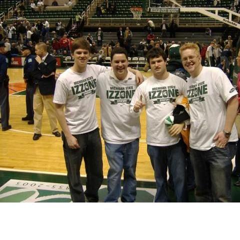 Last Game in the Izzone with Evan, Jeff, and Dave.