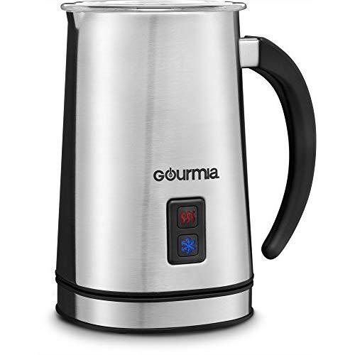Gourmia GMF225 Cordless Electric Milk Frother & Heater for Extra Foamy Cappuccino, Latte & More, Stainless Steel, Detachable Base For Easy Serving