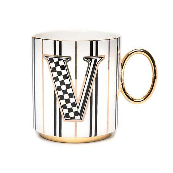 MACKENZIE-CHILDS My Mug, Decorative Ceramic Coffee Mug with Handle, V