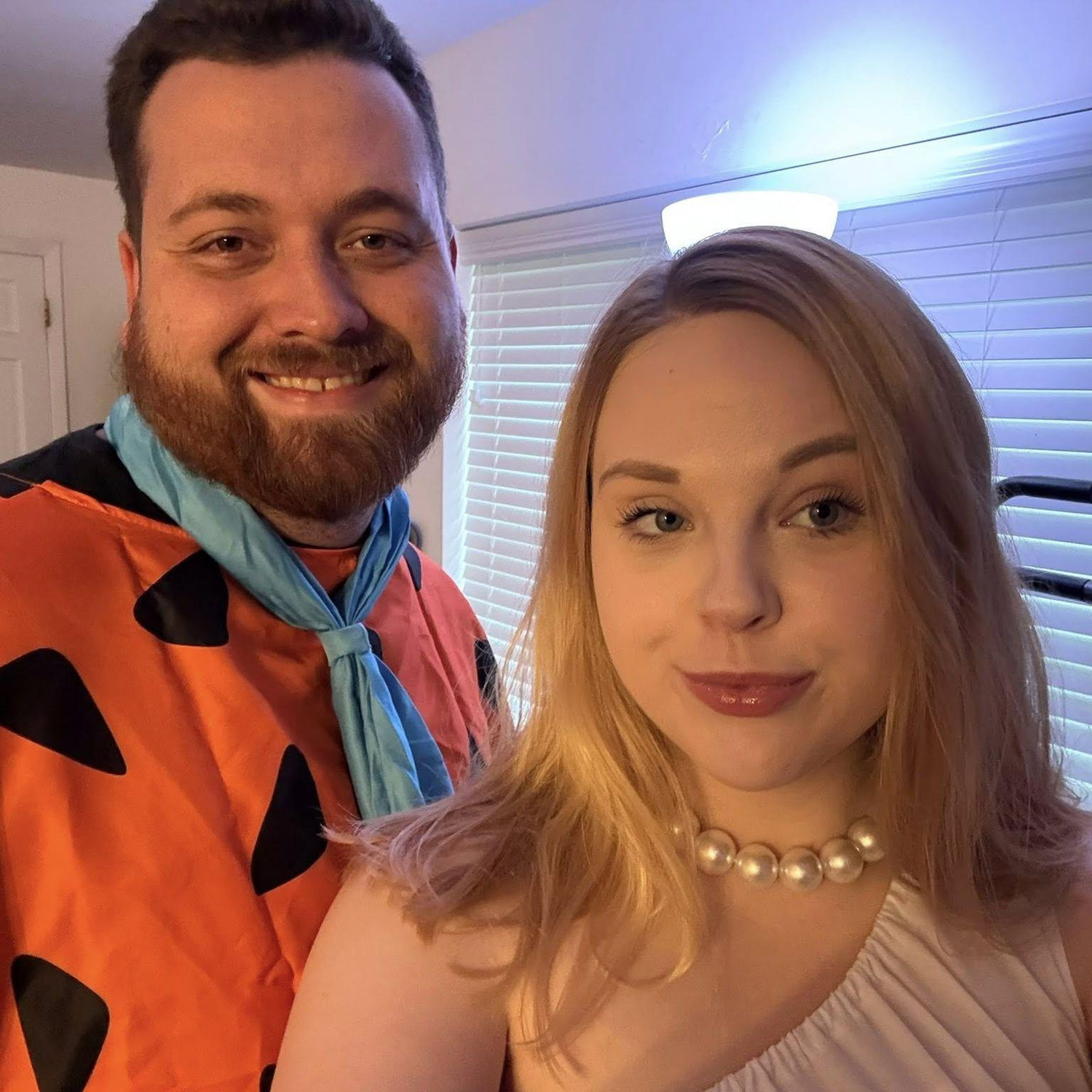 Chase and I dressed up for Halloween.