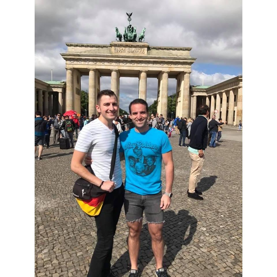 How it started... visiting Mike in Germany the year after we met.