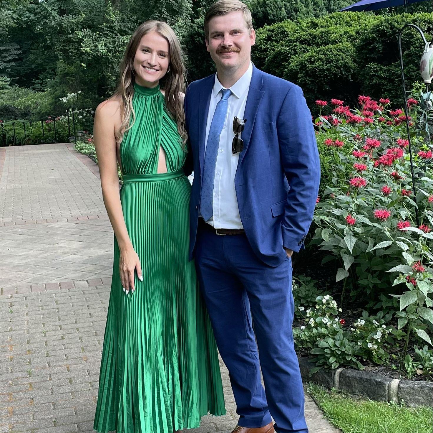 Attending one of our first weddings together as a couple.