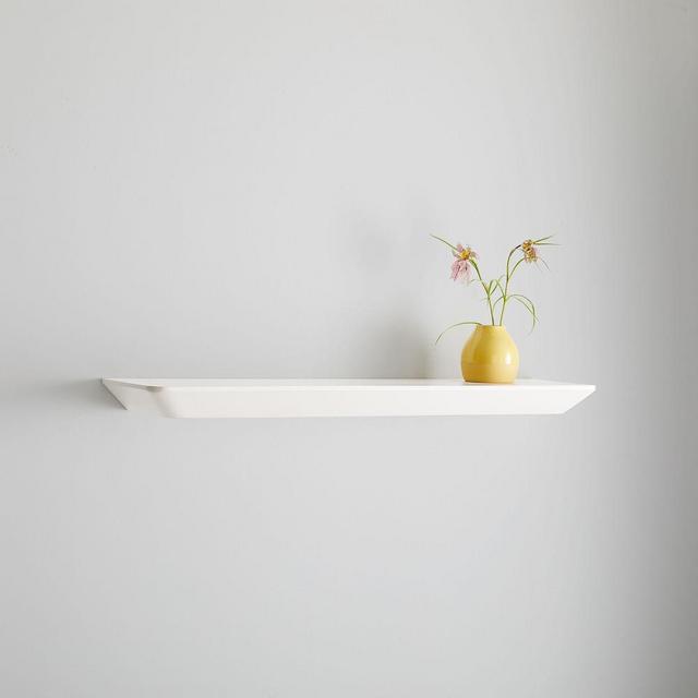 Slim Floating Shelf, White, 3 Feet
