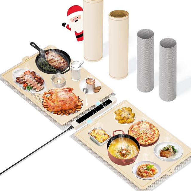 Warming Mat for Food Extra Large: 48"X16" Adjustable Silicone Food Warming Mat Heating Pad Food Warming Pad for Kitchen Counter Warming Trays for Buffets Party Hot Plates for Countertop Gifts Family