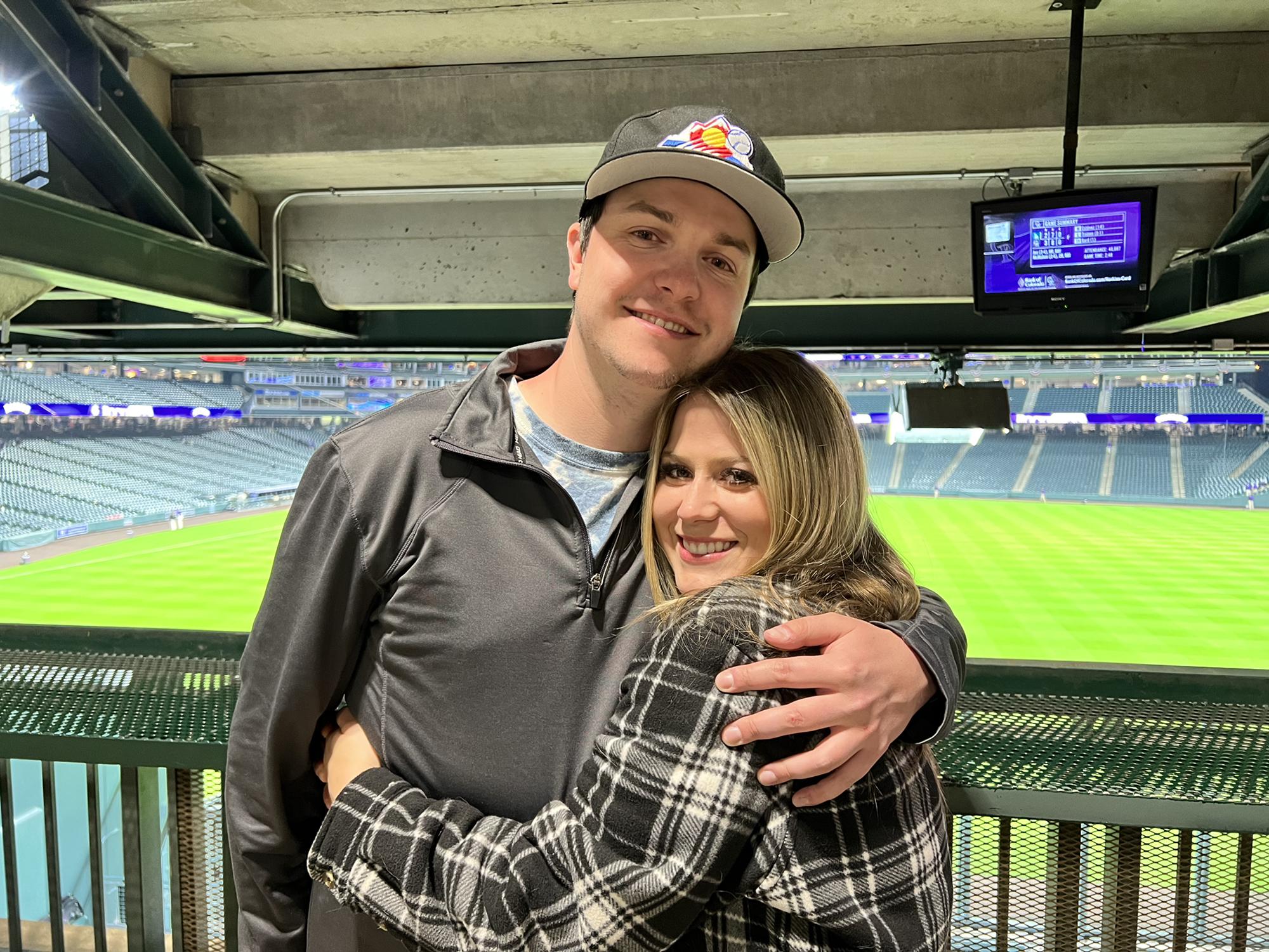 Josh and Michelle at the Rockies Home Opener :: April 2022