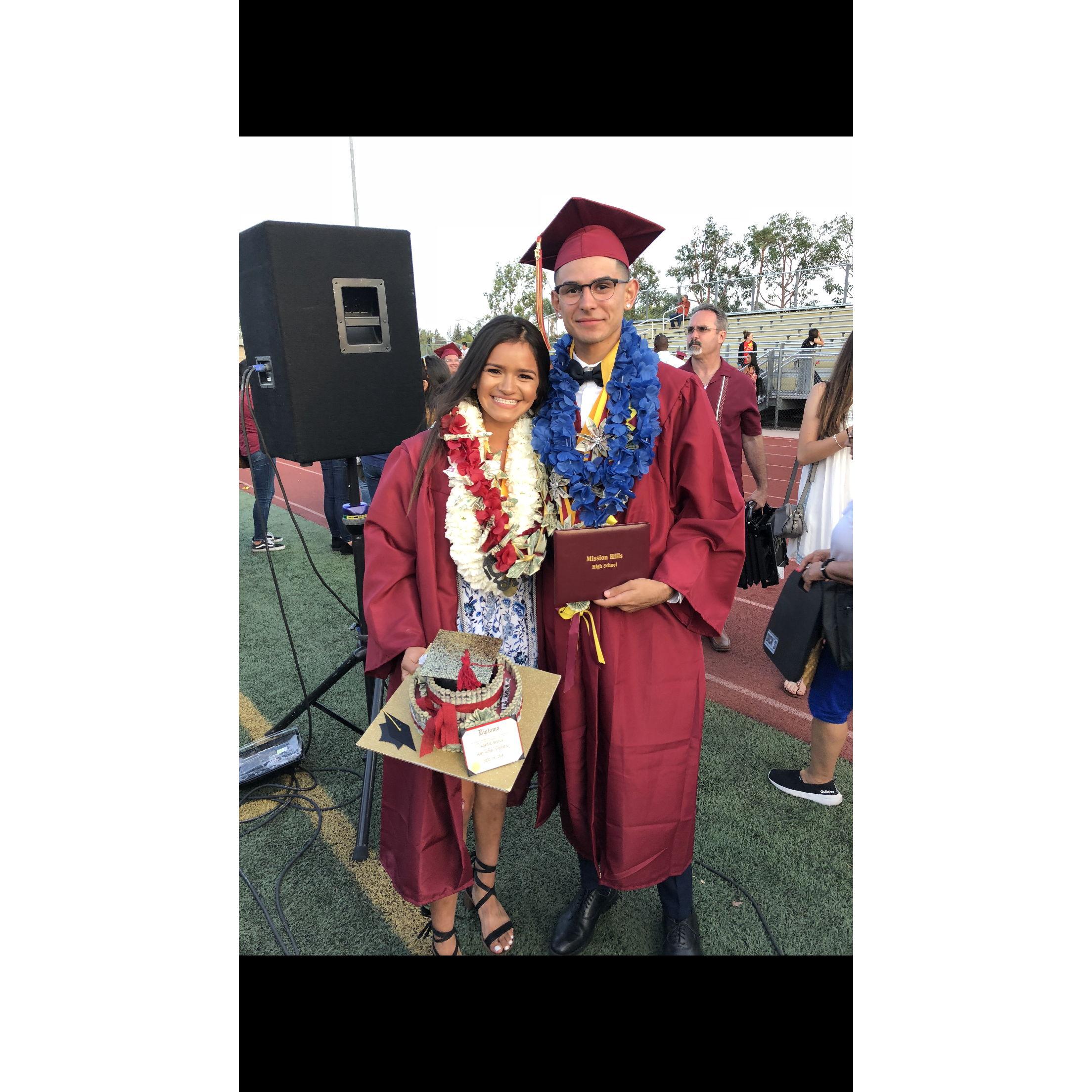 Kevin and Karissa met up at highschool graduation