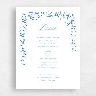 Blue Summer Wedding Enclosure - Regal
