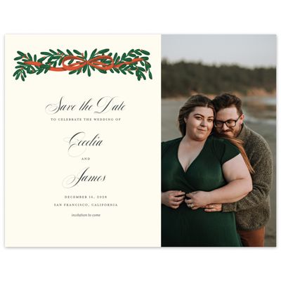 Light Butter, Beige Wedding Digital Save the Date - Crosby Photo