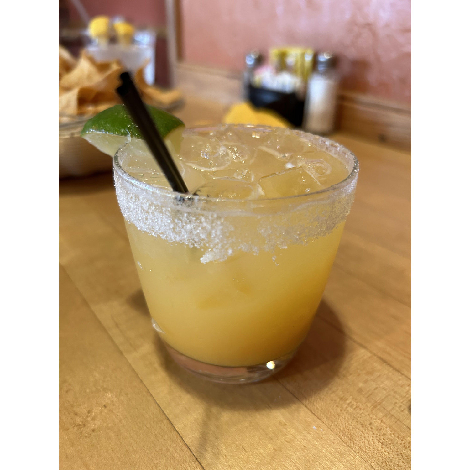 Enjoying a cocktail