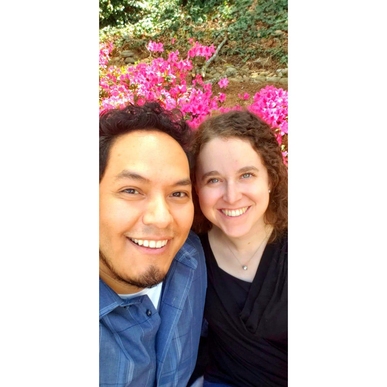 Spring of 2022. The Azaleas in Georgia Springs are beautiful! This is right outside of Elias's home.